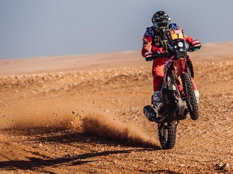 Pablo Quintanilla se acerca al podio en las motos del Dakar