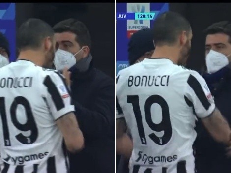 La furia de Bonucci en el gol agónico de Alexis ante Juventus