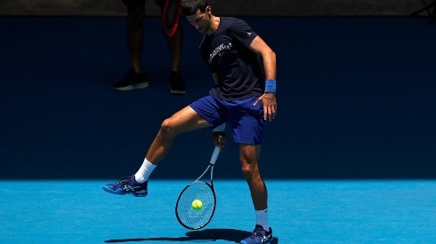 Djokovic alcanzó a entrenar este 2022 en Australia