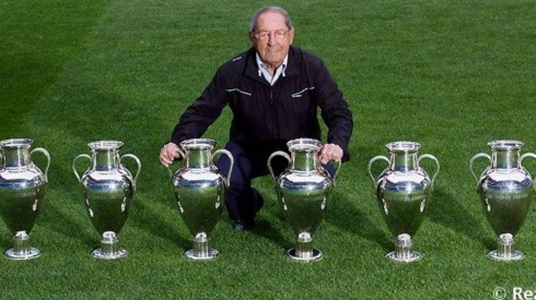 Paco Gento ganó seis copas de Europa con Real Madrid