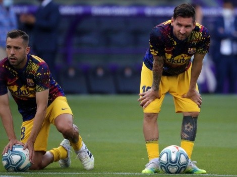 Jordi Alba vive una pesadilla sin Lionel Messi