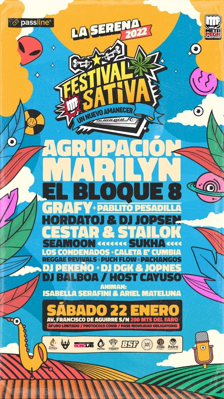 La cartelera de una nueva edición del Festival Sativa