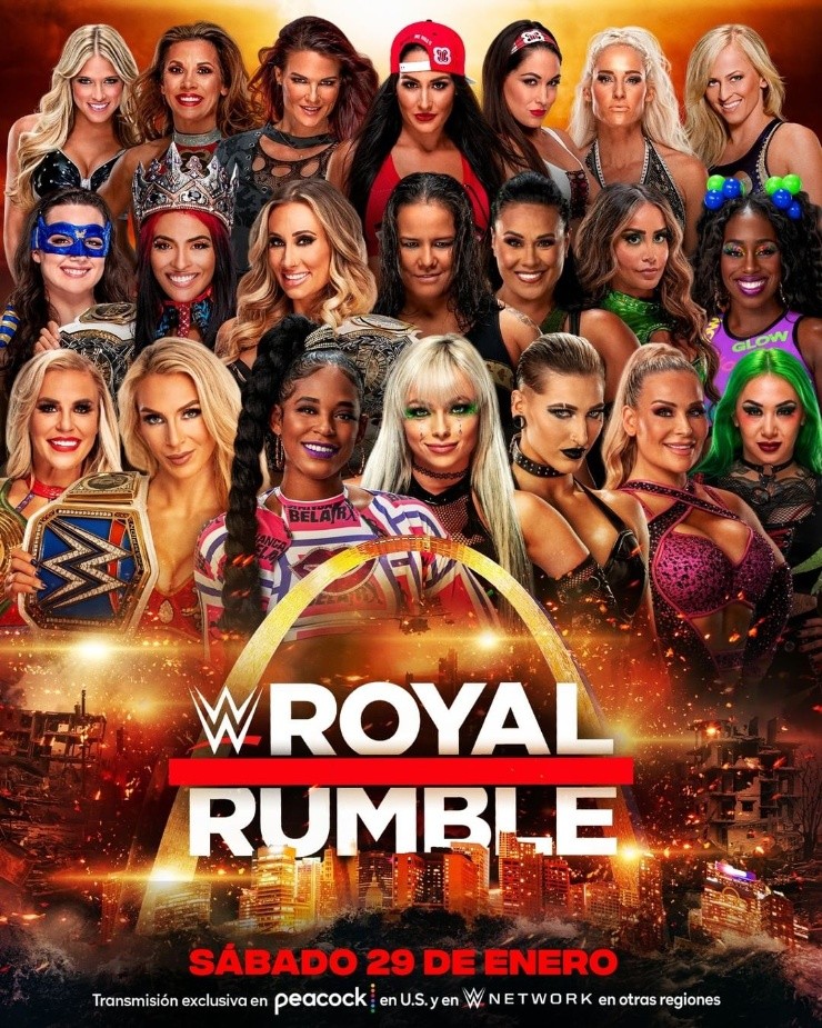 La “batalla real femenina” es otra de las grandes luchas programadas para Royal Rumble. (Foto: WWE)