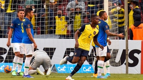 Ecuador consiguió con un cabezazo el empate ante la selección de Brasil.