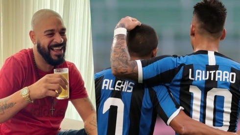 Adriano está con toda la fe en Alexis Sánchez y Lautaro Martínez para el derby entre Inter y Milan