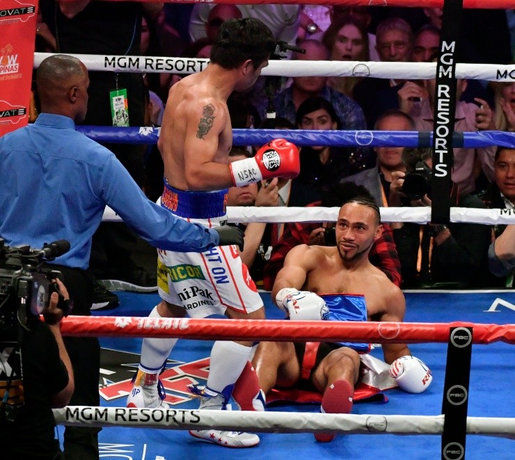 El último combate de Keith Thurman fue una derrota ante Manny Pacquiao en julio del 2019. (Foto: Getty)