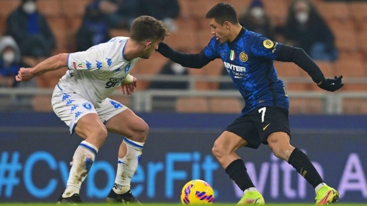 Alexis Sánchez tiene opción de titularidad en el choque entre Inter y Roma por los cuartos de final de la Copa Italia