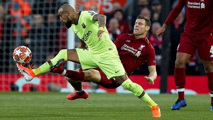 Arturo Vidal sufrió una dolorosa eliminación ante Liverpool con la camiseta de Barcelona, en la Champions League 2019