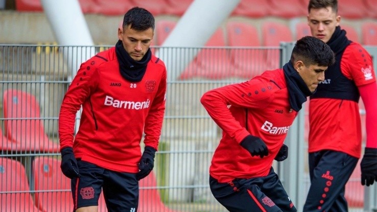 Charles Aránguiz ha entrenado de manera diferenciada en el Bayer Leverkusen