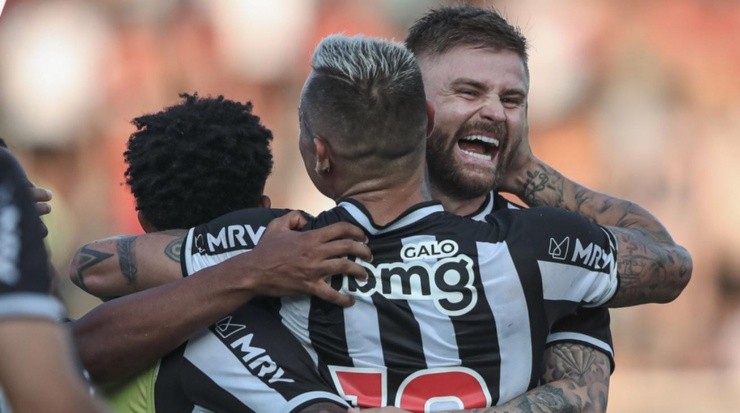 Eduardo Vargas una vez más fue clave para el triunfo del Atlético Mineiro. Foto: Comunicaciones Mineiro