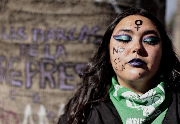 Día Internacional de La Mujer 8M en Chile | Foto: Agencia Uno