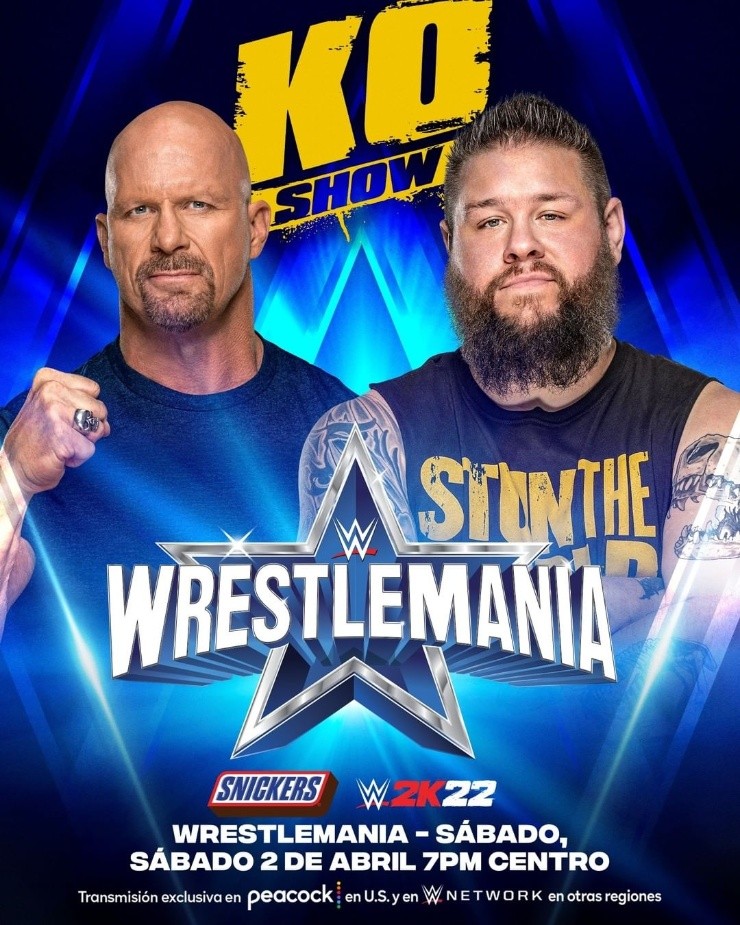 La leyenda de la WWE Stone Cold Steve Austin estará presente en WrestleMania 38. (Foto: WWE en Español)