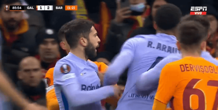 Hubo conato de pelea tras todo lo sucedido. (Foto: Captura Espn)