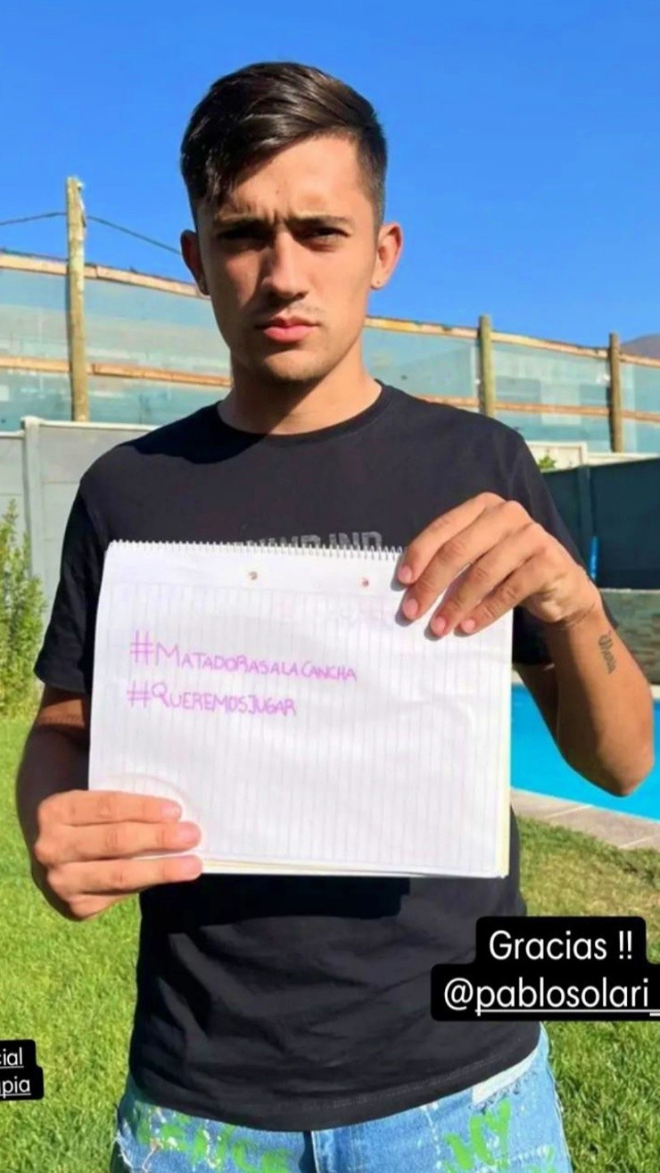 Pablo Solari expresó en redes sociales su apoyo por la demanda de las futbolistas de Talleres de Córdoba, imposibilitadas de jugar