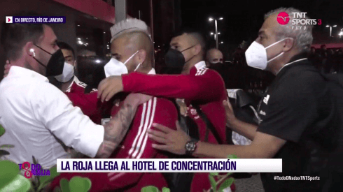 Vidal se abrazó con sus ex compañeros