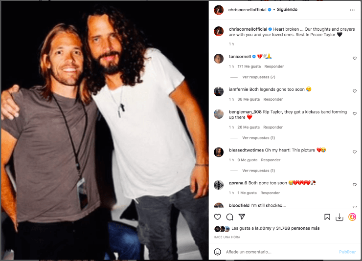 Las reacciones ante la muerte del baterista de Foo Fighters.(10)