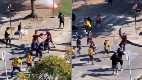 Incidentes violentos en la previa del Clásico Penquista por Copa Chile.