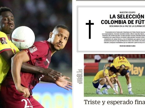 La dura portada de diario de Colombia contra su selección
