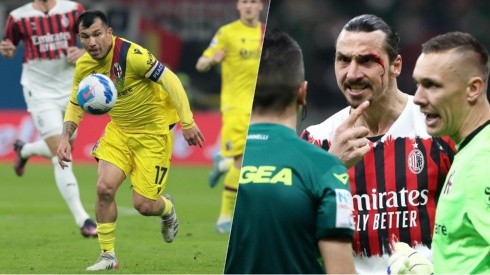Gary Medel y Zlatan Ibrahimovic protagonizaron un fuerte choque en Italia