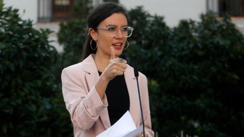 La vocera de Gobierno, Camila Vallejo, anunció el proyecto en La Moneda.