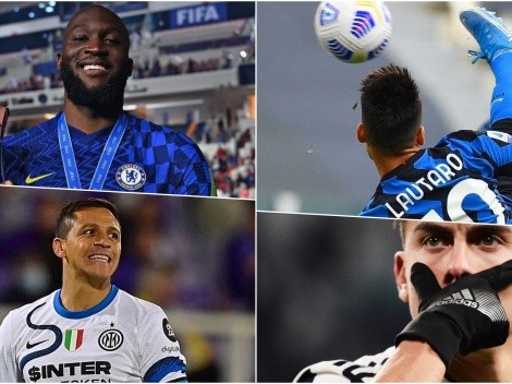 Remezón en Inter: salen Lautaro y Alexis, llegan Dybala y Lukaku