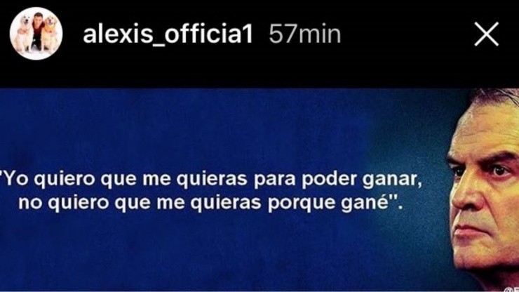 Alexis Sánchez ha compartido lecciones de Marcelo Bielsa en sus redes sociales