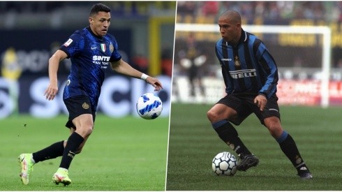 Alexis Sánchez recordó a Ronaldo en el Inter de Milán.