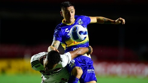 Rodrigo Echeverría en duelo de Everton ante Sao Paulo en el Morumbí