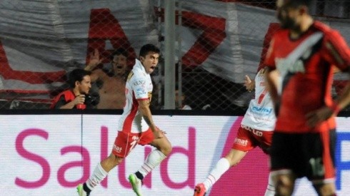 Edson Puch gritando con todo el gol de la Supercopa 2014.