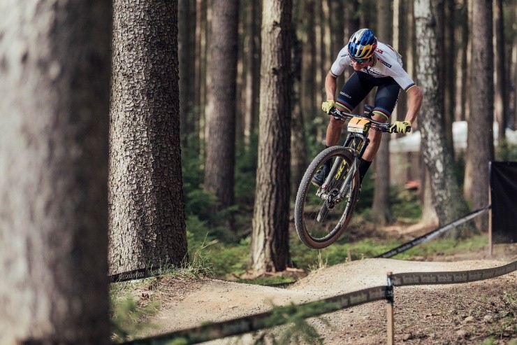 En el circuito de este fin de semana en Nové Mesto, Martín corrió con amplia ventaja en una carrera de poco más de una hora. (Foto: Red Bull Content Pool).