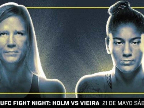 ¿A qué hora comienza el evento de UFC entre Holm y Vieira?