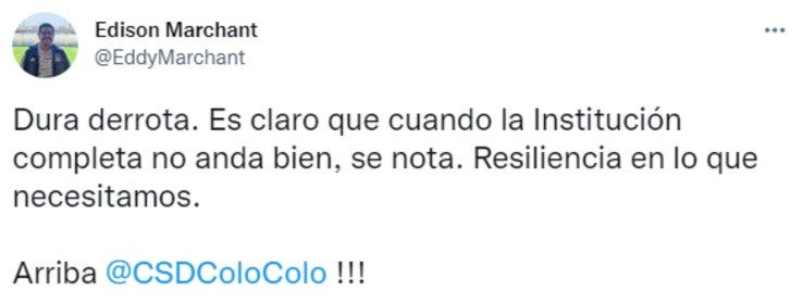 El polémico Twitter del ex vicepresidente de Colo Colo después de la goleada ante River Plate