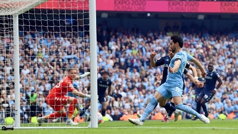 Gundogan marcando el gol de la victoria del Manchester City