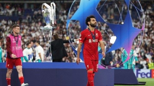 Mohamed Salah tras perder la final de Champions