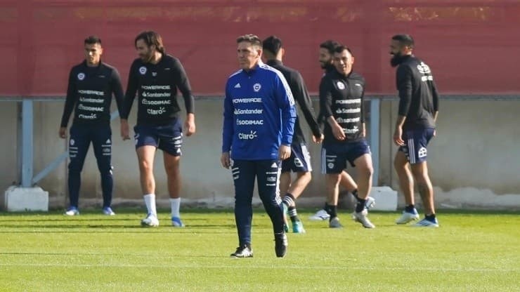 Eduardo Berizzo inició este lunes su proyecto al mando de la selección chilena
