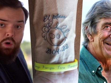 Fanático del Betis se tatúa al Pellegrini dibujado por Ibai
