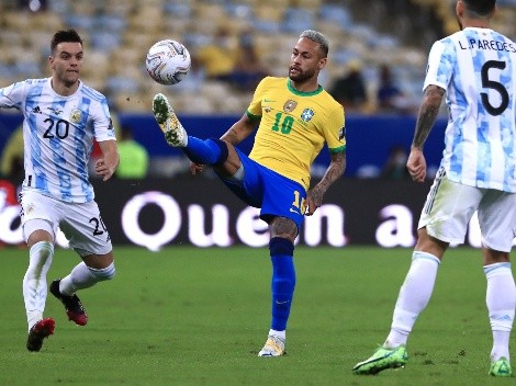 Neymar le toca la oreja a Argentina tras la Finalissima