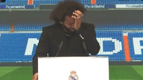 Marcelo lloró en su adiós al Real Madrid