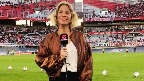 Ángela Lerena fue centro de la polémica en Twitter por sus reclamos por el frío en el estadio Monumental de River Plate