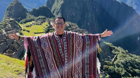 Lapadula conoció Machu Picchu en sus vacaciones.