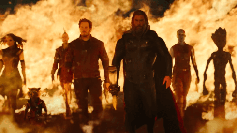 Thor junto a los Guardianes de la Galaxia en el adelanto de Love & Thunder.