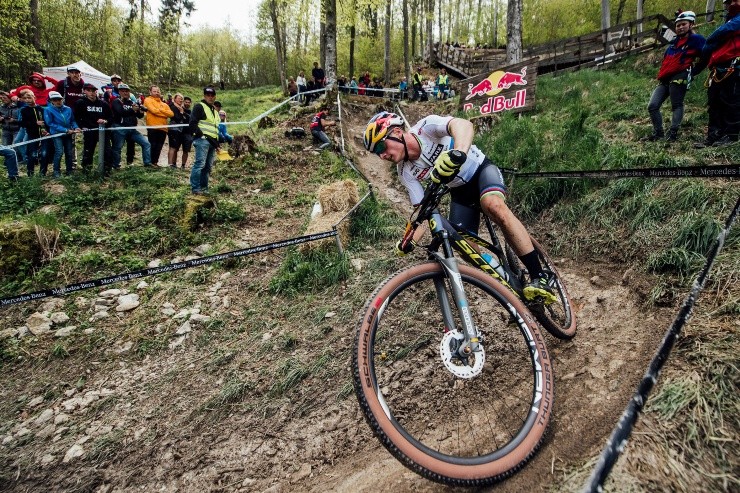 Martín Vidaurre quiere seguir liderando la Copa Mundial de la UCI en Cross Country. Foto: Red Bull Content Pool.