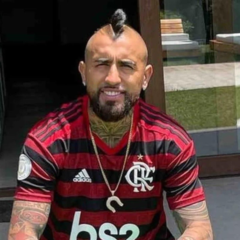 dorsal! Vidal número de camiseta en Flamengo