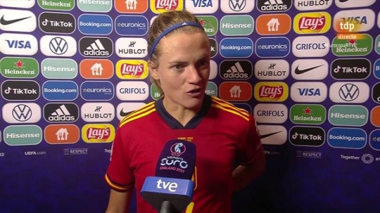 Televisión Española se anotó un récord en la emisión de la Eurocopa Femenina con el pasado encuentro ante Alemania. Foto: Captura RTVE.