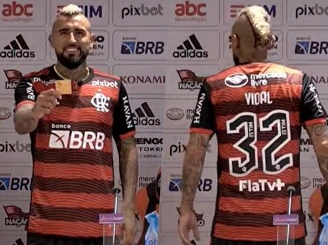Vidal hará inédito cambio en su carrera con número en Flamengo
