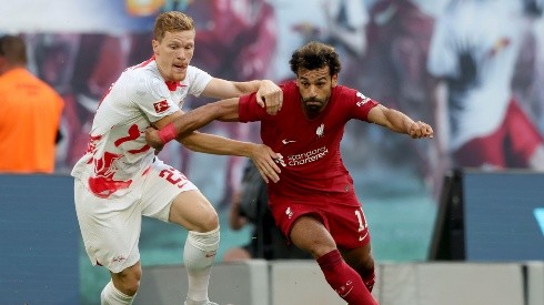 Salah abrió la cuenta ante el RB Leipzig en el amistoso anterior