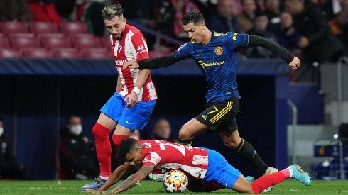 Cristiano Ronaldo enfrentando al Atlético en la Champions League pasada