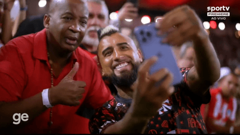 Vidal ya parece ídolo de Flamengo por el cariño de la gente y su cercanía con la gente.
