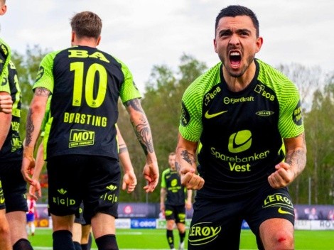 Niklas Castro saca toda su magia y asiste en goleada del Brann