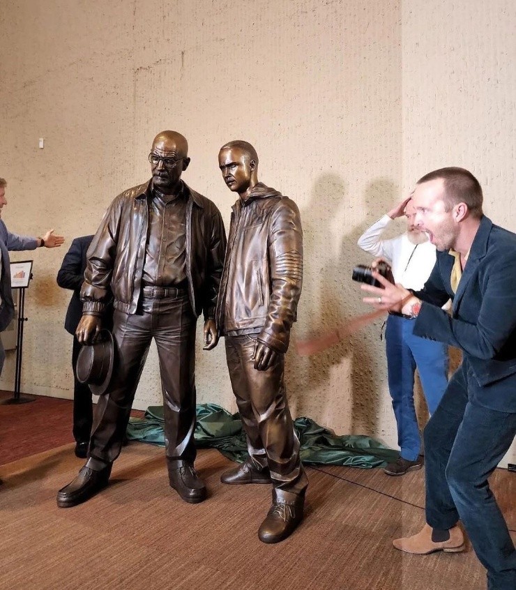 Albuquerque estrena sus estatuas de Breaking Bad.(Foto:Instagram)
